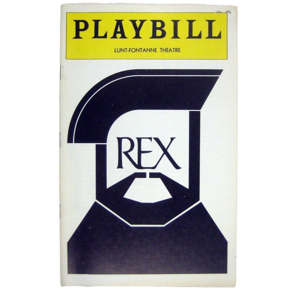 Rex Playbill Opening Night April 25 1976 Ticket Glenn Close Nicol Williamson